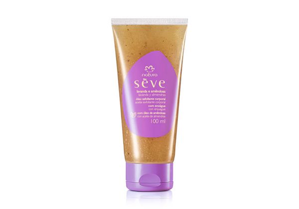 Óleo Desodorante Esfoliante Corporal de Banho Lavanda e Amêndoas Sève - 100ml