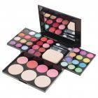 Cosméticos Make-Up 24 cores Kit Sombra com espelho