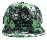 Boné Aba Reta Kings Sneakers Verde Estampa Caveira