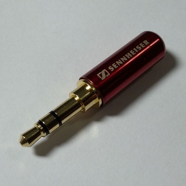 Plug P2 Vermelho Sennheiser Conector Estéreo Fone De Ouvido
