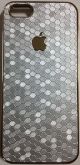 CASE ELEGANTE PRATA COM MAÇA DOURADA PARA IPHONE 4 E 4S