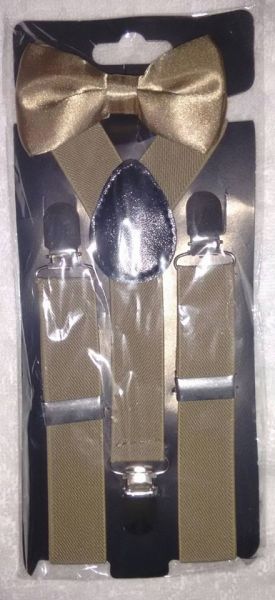 Kit de Suspensório com Gravata Borboleta