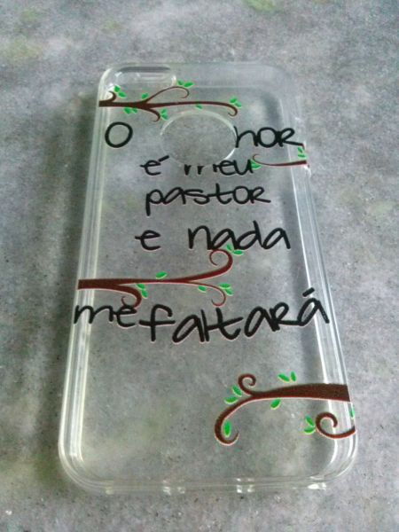 Capa De Silicone Tranparente Para Celular Iphone 5s