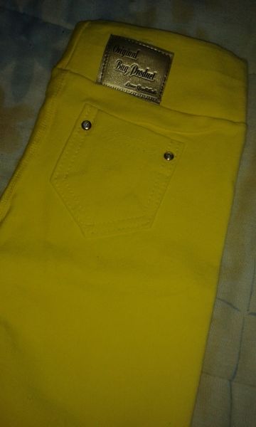 Calça legging amarela
