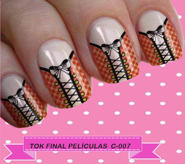Películas e Adesivos para Unhas Mod. Corselet Cód.C-007