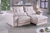Estofado Retratil Reclinavel Leblon 250 2x100 Molas Ensacadas Veludo Inca Cru 01 Idealle
