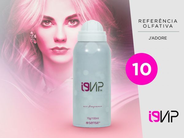 i9Vip 10 Aerossol 100ml (Perfume Feminino) - J'ADORE(*)