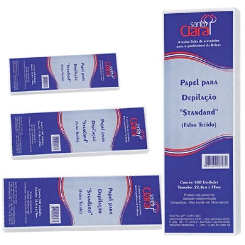 Papel Para Depilação Standard com 100 unidades