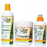 Kit Silicon Mix Bambu - Shampoo, Leave in Acondicionador Nutritivo e Máscara 450 G
