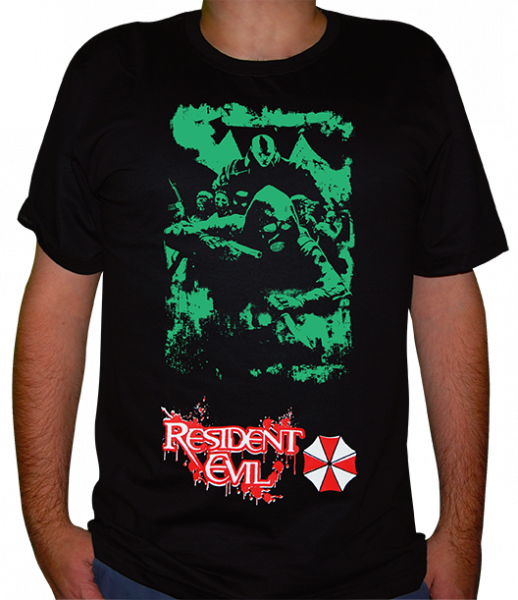 camiseta Resident Evil - Mercenários da Umbrella