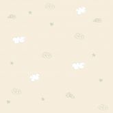 Papel de Parede Bambino's Bobinex (Nacional) - Nuvens e Estrelas (Bege/ Verde/ Branco) 3311