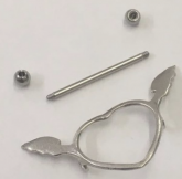 Piercing de Mamilo Coração