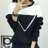 Moletom Patchwork Preto e Branco (Importado)