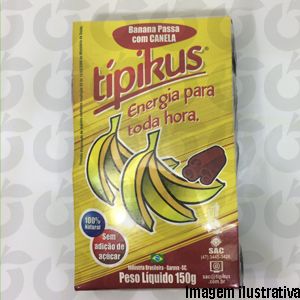 Banana Passa com Canela Zero 150 Gramas Tipikus
