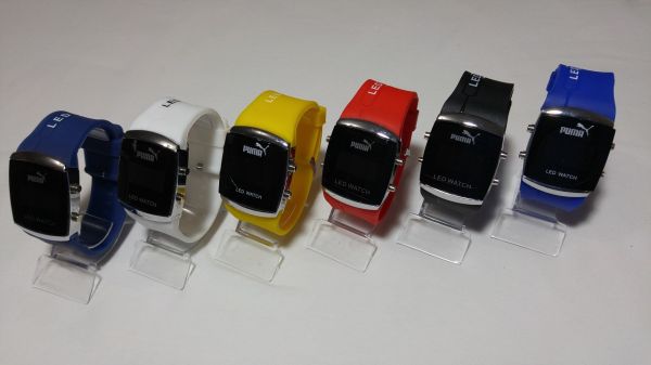 Relógio Led Puma Pulseira de Silicone