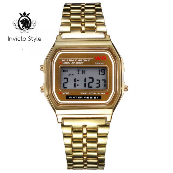 Relogio Moda Retro Do Ouro Do Vintage