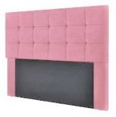 Cabec Queen Ana 160 Veludo Suede Rose SR Cabec