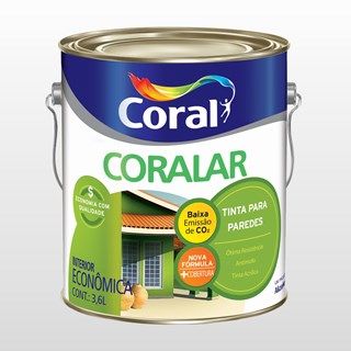 Tinta Acrílica Fosca Coralar Branco Neve 3,6l Coral