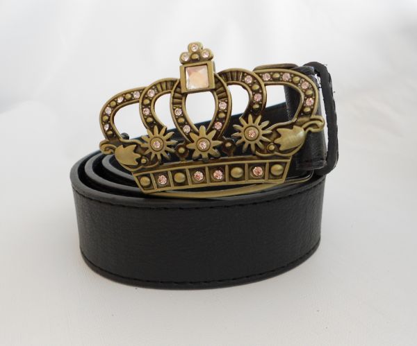 Cinto com coroa com strass- Ref 26
