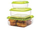 KIT POTE QUADRADO C/ 3 PÇS