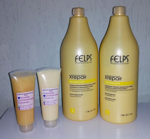 Xrepair Bio Molecular Shampoo 110g e Condicionador 110g Felps