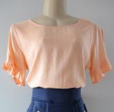 BLUSA BABADO NA MANGA