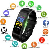 BANGWEI Inteligente Pulseira Relógio de Pulso de Pressão Arterial Monitor de Freqüência Cardíaca Rel