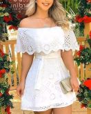 Vestido Branco Boho chic