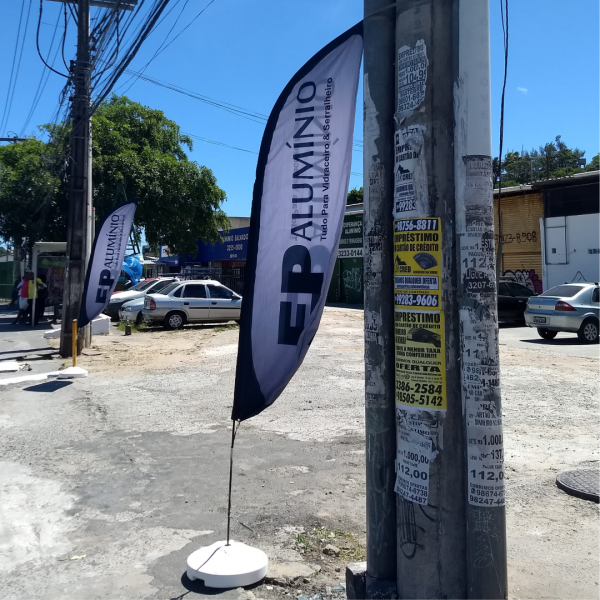 Wind banner - Dupla face