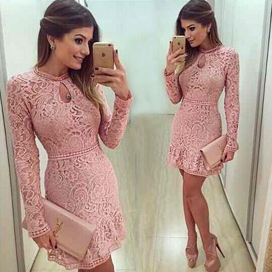Vestido de Festa Manga (Importado)