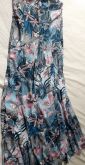 saia nova  longa estampada azul/rosa  gg