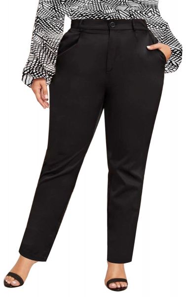 Calça social preta(P-M-G),flare ou reta, bolsos frente