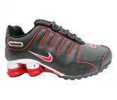 Nike Shox NZ Cromado Preto e Vermelho MOD:11751 [1º Linha]