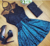 Vestido azul casual