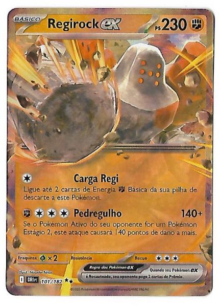 Pokemon Regirock EX Escarlate e Violeta Rivais Predestinados