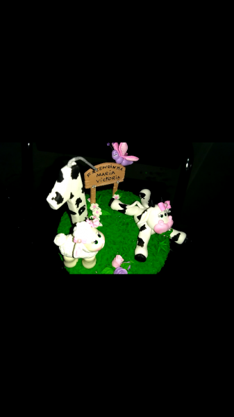 Vela topo bolo fazendinha