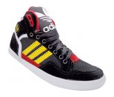 Tênis Adidas Extaball Cano Médio Preto e Amarelo