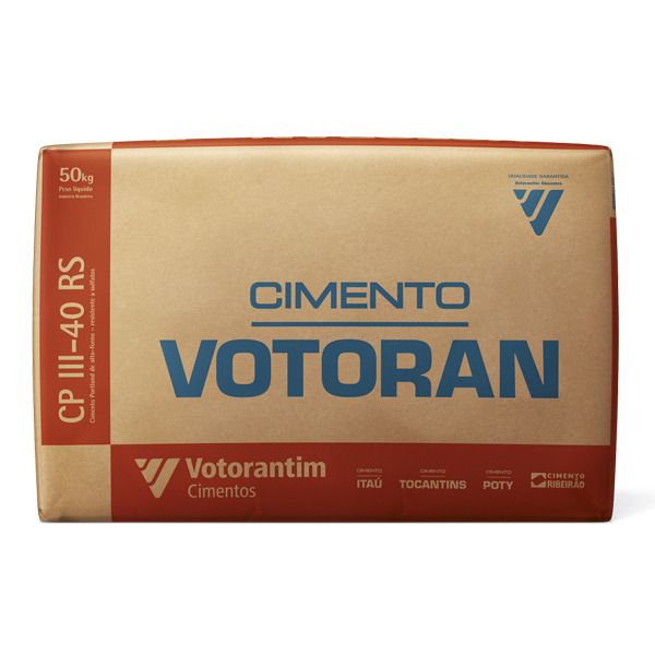 Cimento CP-III-40-RS 50Kg Votoran - Código do produto: 86243426