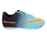 Chuteira Futsal Nike Mercurial Azul, Preto e Laranja MOD:116