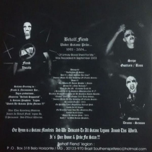 BEHALF FIEND - SATANIC PROPHETS Split Ep 7