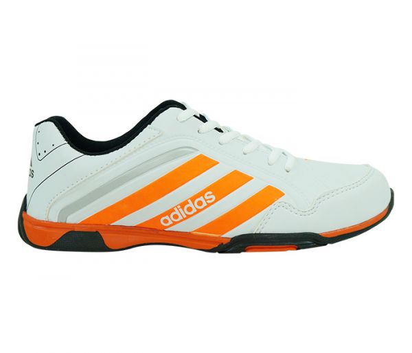 Tênis Adidas F900 Branco e Laranja