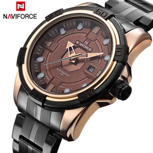NAVIFORCE RELÓGIO PARA HOMENS DE BOM GOSTO AÇÃO RELÓGIO RESISTENTE A EXERCÍCIOS MILITARES