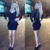 Vestido peplum + tule ilusion