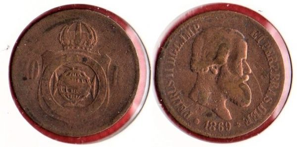 B788-05 - 20 Réis- 1869 - Império