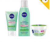 Kit Controle do Brilho NIVEA: Gel Facial+ Tônico Adstringente Facial Controle do Brilho + Sabonete e