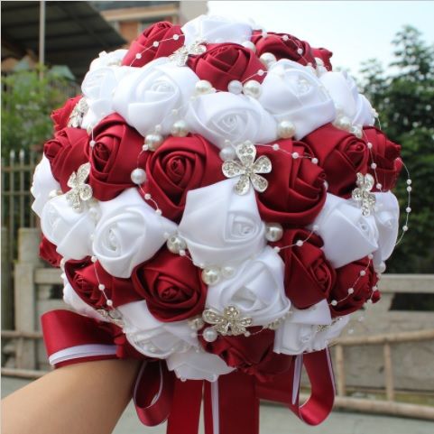 Buquê Rosas Cetim