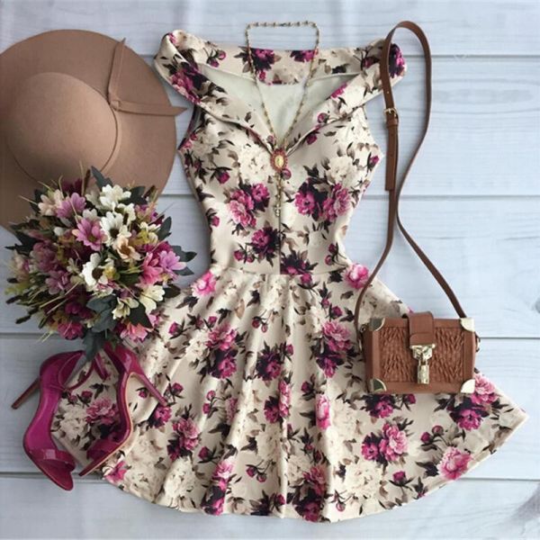 Vestido Verão Floral