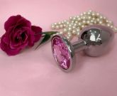 PLUG ANAL P JOIA ROSA 7 X 2,8CM