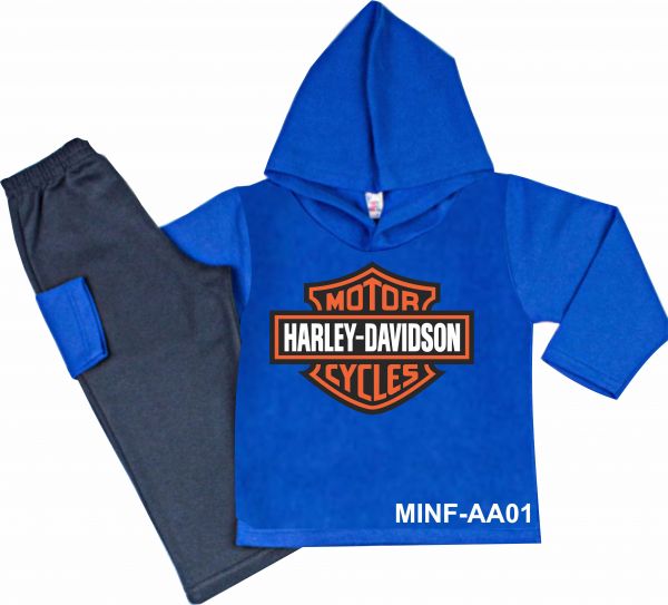 CONJUNTO MOLETOM INFANTIL HARLEY-DAVIDSON COD.:01 (1 AO 6 ANOS)