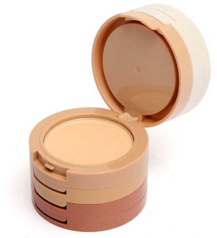 Pó Compacto Profissional com 5 Cores